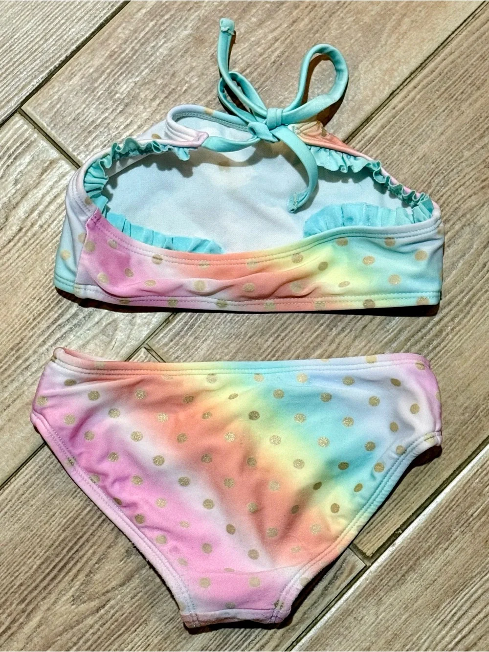 Cat & Jack Rainbow Pastel Two-Piece Swim Set